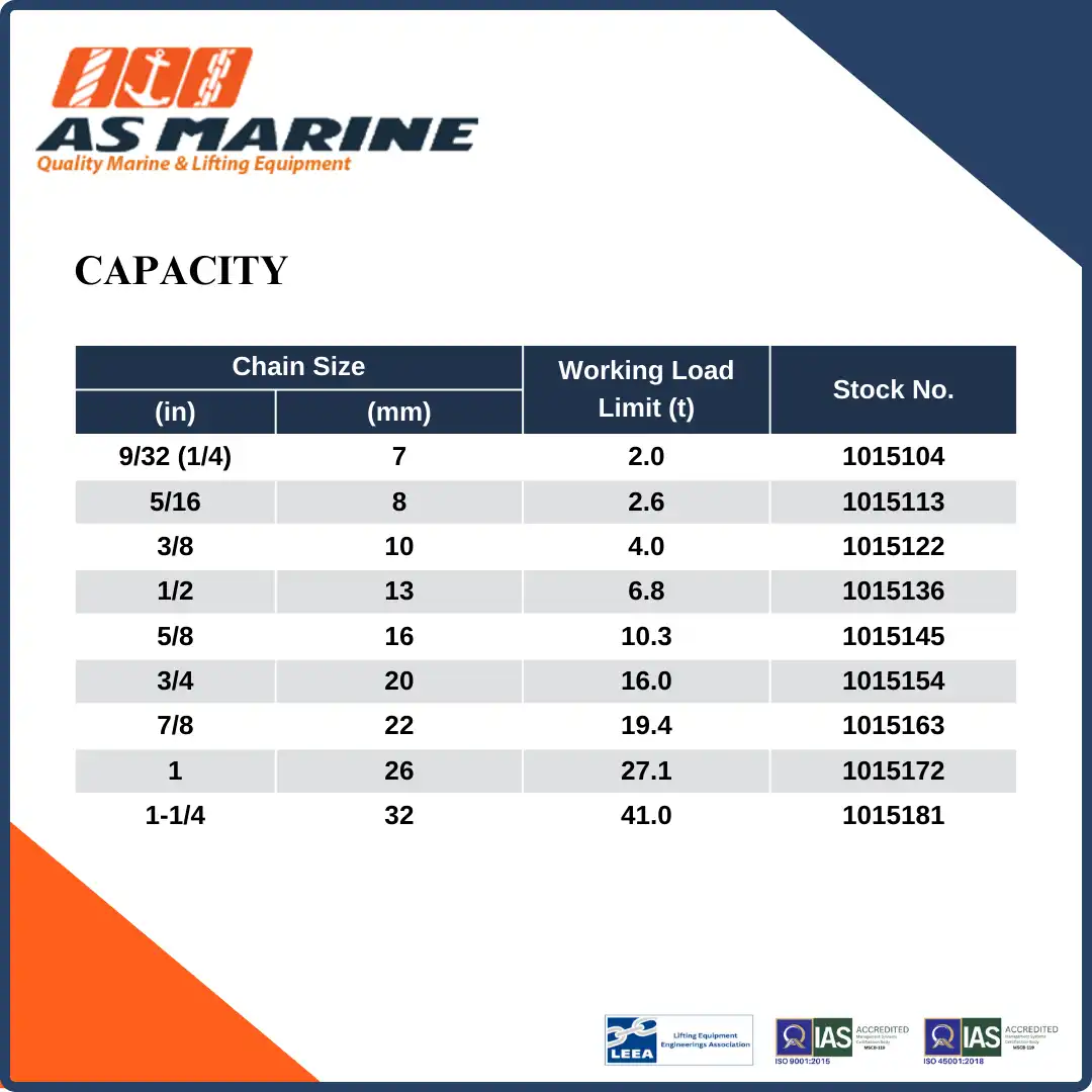 Capacity Crosby USA A1337